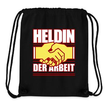 Heldin der Arbeit (Farben änderbar) - Stanley/Stella recycelter Gym Bag - Schwarz - Vorne