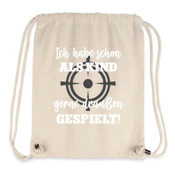 Bogenschießen Sportschießen Jäger Fadenkreuz - Stanley/Stella recycelter Gym Bag - Naturweiß - Vorne