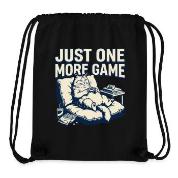 Nur noch ein Spiel Katzenlounge - Stanley/Stella recycelter Gym Bag - Schwarz - Vorne