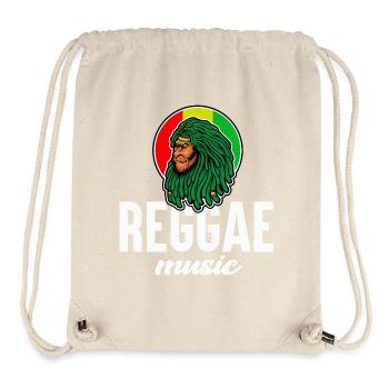 Reggae-Löwe in Rasta-Farben - Stanley/Stella recycelter Gym Bag - Naturweiß - Vorne