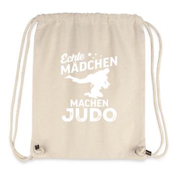 echte maedchen machen judo  - Stanley/Stella recycelter Gym Bag - Naturweiß - Vorne