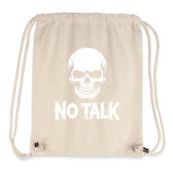 Skull No Talk - Stanley/Stella recycelter Gym Bag - Naturweiß - Vorne