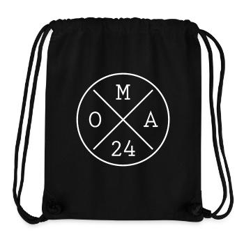 Oma 2024 Zukünftige Großmutter Großeltern - Stanley/Stella recycelter Gym Bag - Schwarz - Vorne