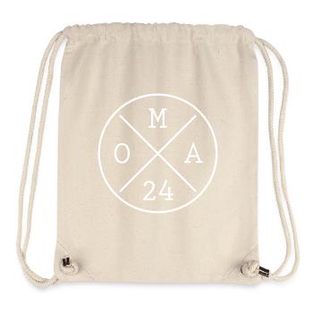 Oma 2024 Zukünftige Großmutter Großeltern - Stanley/Stella recycelter Gym Bag - Naturweiß - Vorne