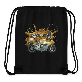 Swift Wind: Abenteuer auf Rädern - Stanley/Stella recycelter Gym Bag - Schwarz - Vorne