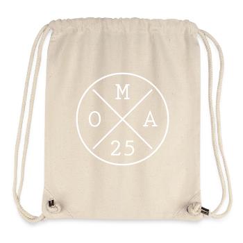 Oma 2025 Zukünftige Großmutter Geschenkidee - Stanley/Stella recycelter Gym Bag - Naturweiß - Vorne