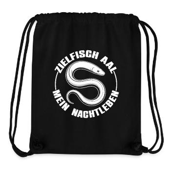 Aal angeln - mein Nachtleben - Stanley/Stella recycelter Gym Bag - Schwarz - Vorne