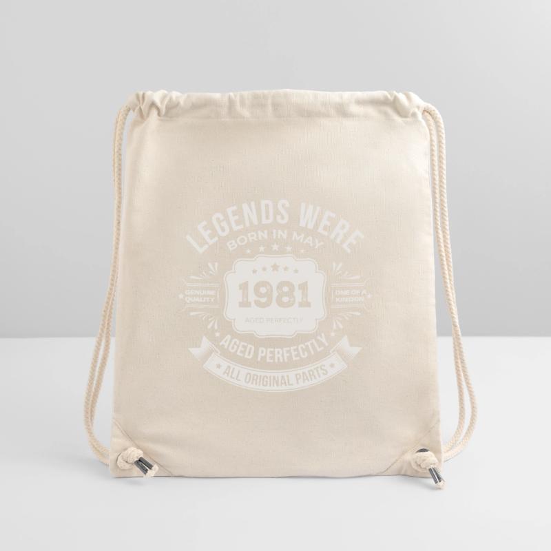 May 1981 Gift 45th Anniversary May 1981 Stanley/Stella Recycled Gym Bag