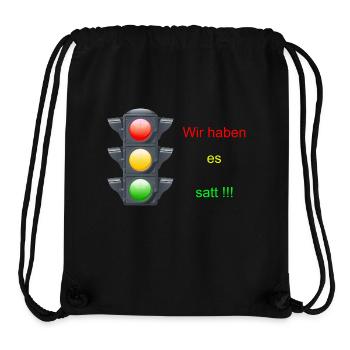 Bauern Demo Ampel - Stanley/Stella recycelter Gym Bag - Schwarz - Vorne