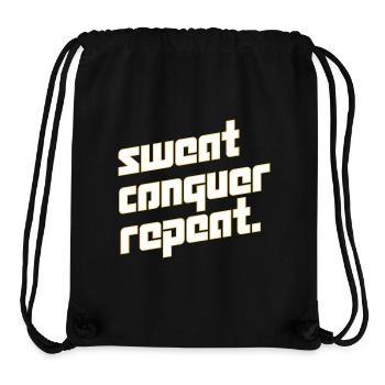Motivational mantra - Stanley/Stella Recycled Gym Bag - black - Front