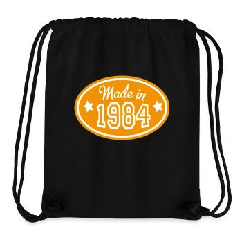 1984 - Stanley/Stella recycelter Gym Bag - Schwarz - Vorne