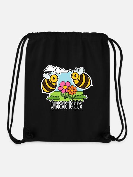 Übergewichtige Bienen - Obese Bees - Stanley/Stella recycelter Gym Bag - Schwarz