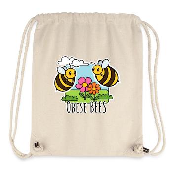 Übergewichtige Bienen - Obese Bees - Stanley/Stella recycelter Gym Bag - Naturweiß - Vorne