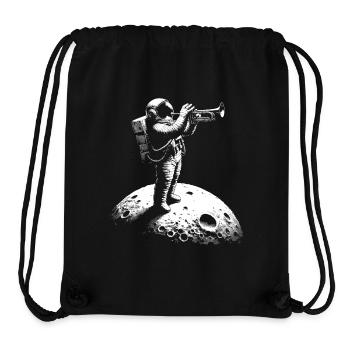 Trumpet, Astronaut, Moon - Stanley/Stella Recycled Gym Bag - black - Front