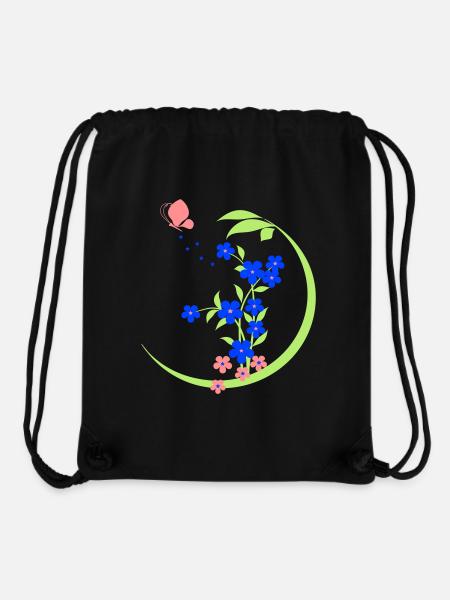 Garten Blumen Schmetterling - Stanley/Stella recycelter Gym Bag - Schwarz