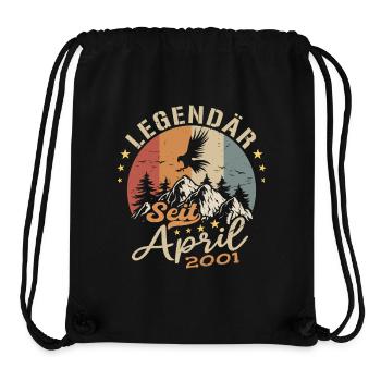 April 2001 Vintage Born Vintage Birthday - Stanley/Stella Recycled Gym Bag - black - Front