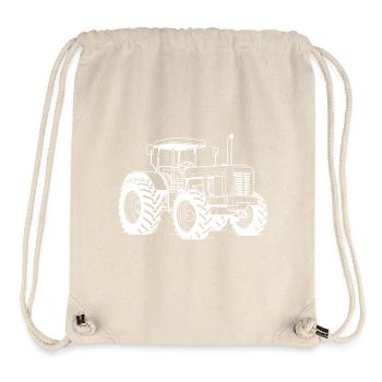 Traktor Symbol Farmer - Stanley/Stella recycelter Gym Bag - Naturweiß - Vorne
