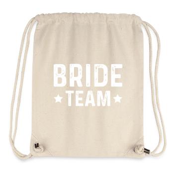 Équipe de la mariée - Sac à cordon recyclé Stanley/Stella - blanc naturel - Devant