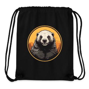 Come to the North - Wolverine Portrait - Stanley/Stella Recycled Gym Bag - black - Front