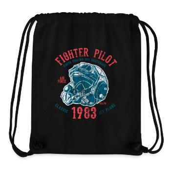 FIGHTER PILOT - fighter jet pilot motif - Stanley/Stella Recycled Gym Bag - black - Front