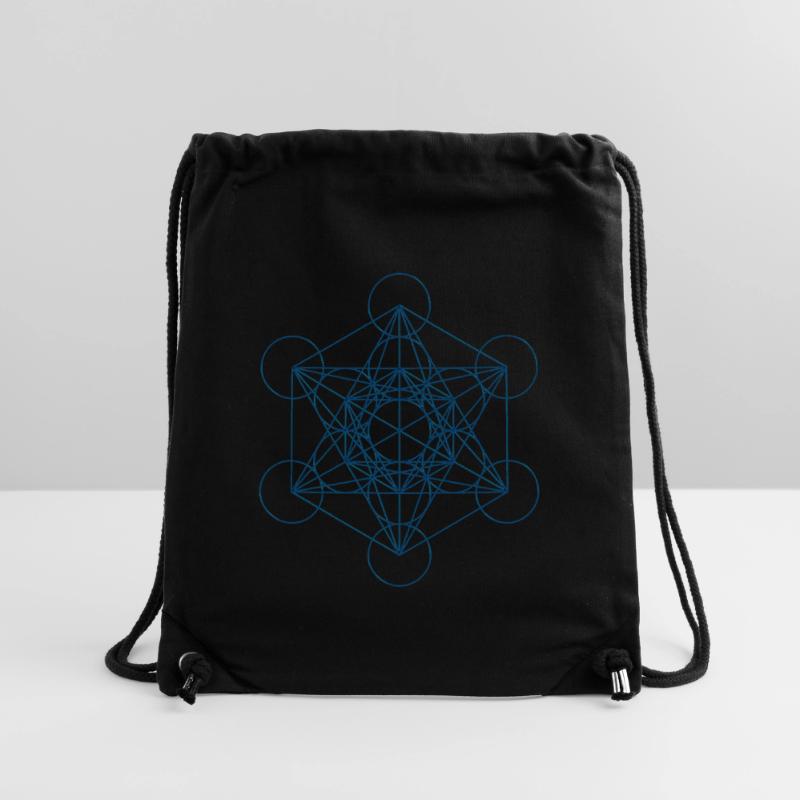 Le cube de Metatron - bleu Sac à cordon recyclé Stanley/Stella