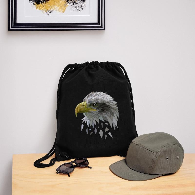 White-tailed eagle low poly polygons geometric Stanley/Stella Recycled Gym Bag