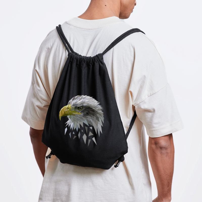 White-tailed eagle low poly polygons geometric Stanley/Stella Recycled Gym Bag