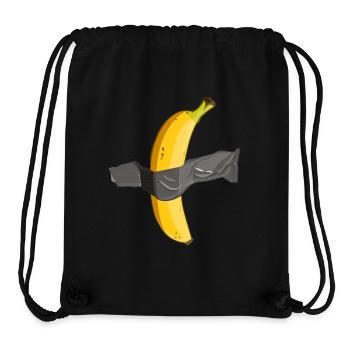 Geklebte Bananenkunst - Stanley/Stella recycelter Gym Bag - Schwarz - Vorne