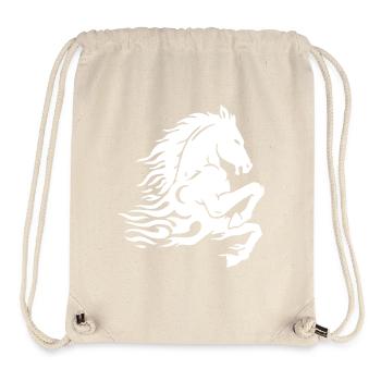 Ghost horse (white) - Stanley/Stella Recycled Gym Bag - natural - Front