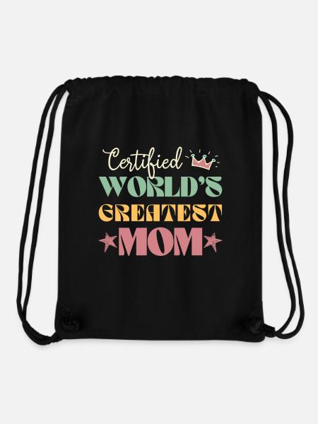 Certified world's greatest mom - Stanley/Stella Recycled Gym Bag - black
