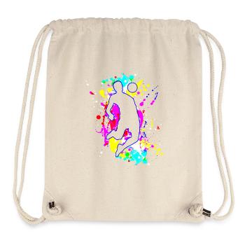 Brustpolsterung: Fan und Fußballspieler - Stanley/Stella recycelter Gym Bag - Naturweiß - Vorne