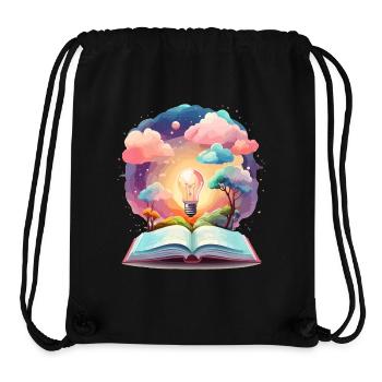 Zauberhafte Bücher Welten - Stanley/Stella recycelter Gym Bag - Schwarz - Vorne