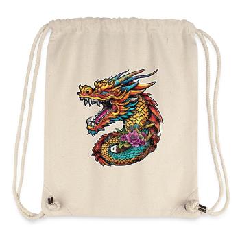 Asiatischer Drache - Japan - Chinesisch - Stanley/Stella recycelter Gym Bag - Naturweiß - Vorne