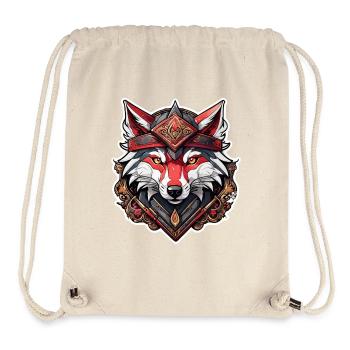 Wolf Tattoo - Stanley/Stella Recycled Gym Bag - natural - Front