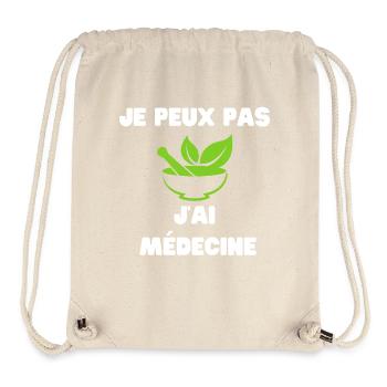 Ich kann keine Medikamente haben - Stanley/Stella recycelter Gym Bag - Naturweiß - Vorne