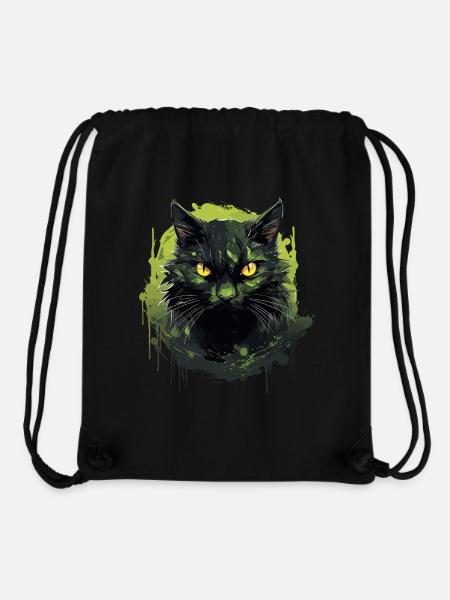 Cooles Katzen Design - Stanley/Stella recycelter Gym Bag - Schwarz