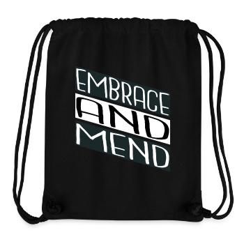 healing power emotional well-being statement - Stanley/Stella Recycled Gym Bag - black - Front