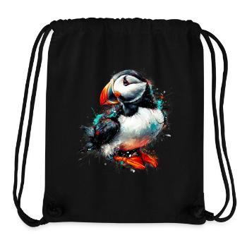 Papageitaucher - Stanley/Stella recycelter Gym Bag - Schwarz - Vorne