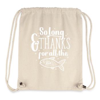 So long and thanks - Stanley/Stella recycelter Gym Bag - Naturweiß - Vorne