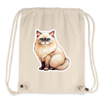 Ragdoll Katze - Stanley/Stella recycelter Gym Bag - Naturweiß - Vorne