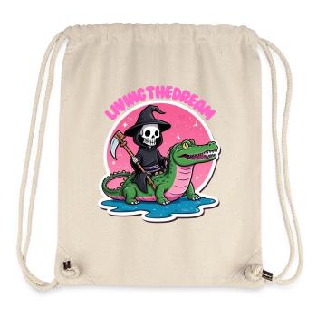 Den Traum leben - Stanley/Stella recycelter Gym Bag - Naturweiß - Vorne