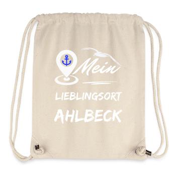 Ahlbeck my favorite place-Baltic Sea resort Ahlbeck-Möwe - Stanley/Stella Recycled Gym Bag - natural - Front