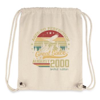 24 years old Aged to perfection born in August 2000 - Stanley/Stella Recycled Gym Bag - natural - Front