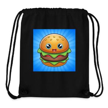 Burger sunset- Hamburger /Cheeseburger Gifts - Stanley/Stella Recycled Gym Bag - black - Front