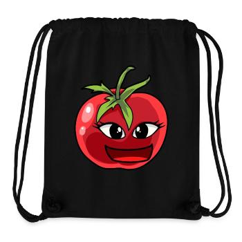 Tomate, Tomates, Légumes, Jardinier amateur, Cuisinier - Sac à cordon recyclé Stanley/Stella - noir - Devant