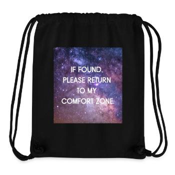 If found. Please return - Stanley/Stella Recycled Gym Bag - black - Front