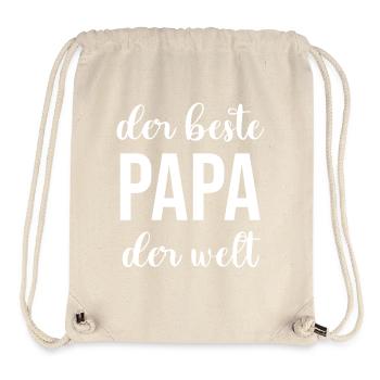 Bester Papa - Stanley/Stella recycelter Gym Bag - Naturweiß - Vorne
