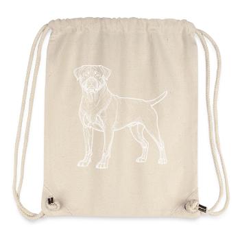 Rottweiler white lines - Stanley/Stella Recycled Gym Bag - natural - Front