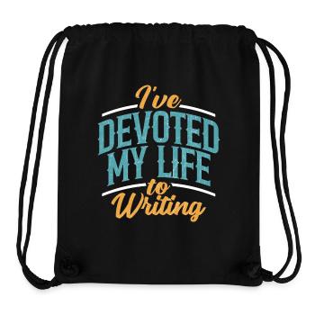 I've Devoted My Life To Writing Passion - Stanley/Stella Recycled Gym Bag - black - Front