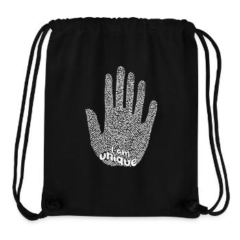 Je suis unique - Sac à cordon recyclé Stanley/Stella - noir - Devant